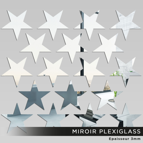 Kit Miroir Plexiglass - Étoiles