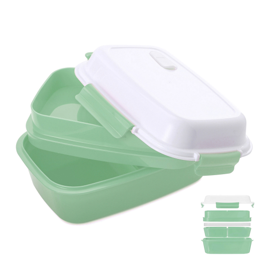 Lunch box bento isotherme verte