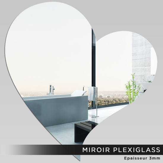 Miroir Plexiglass - Coeur