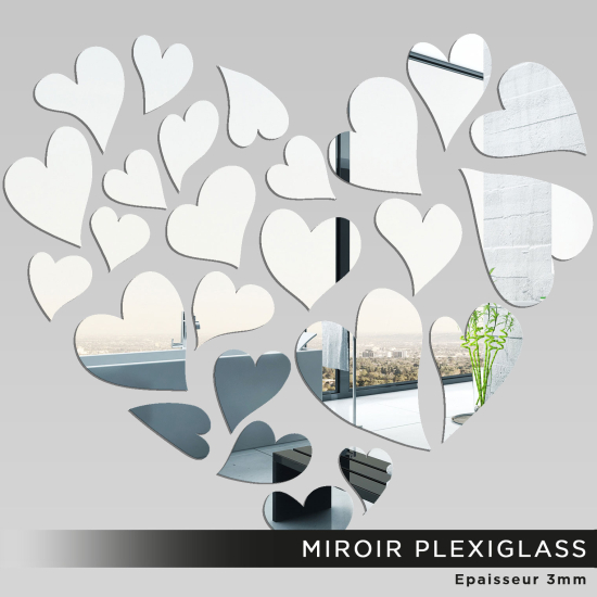 Miroir Plexiglass - Coeur