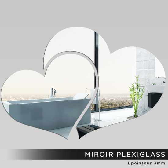 Miroir Plexiglass - Coeurs