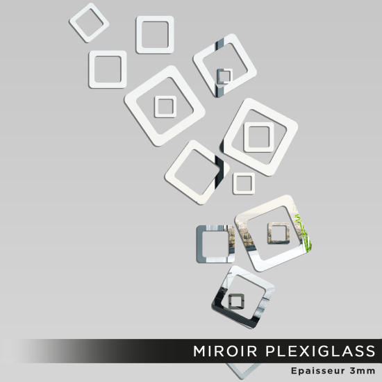 Miroir Plexiglass - Design carré