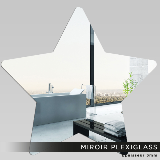 Miroir Plexiglass - Étoile