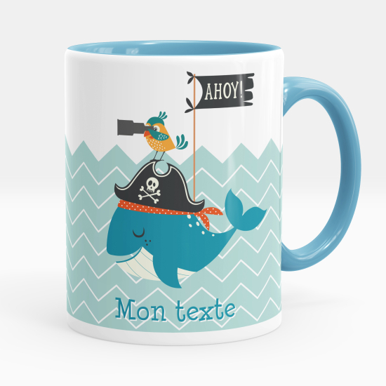 Mug - Tasse personnalisée - Baleine pirate