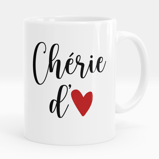 Mug - Tasse personnalisée - Chérie d'amour