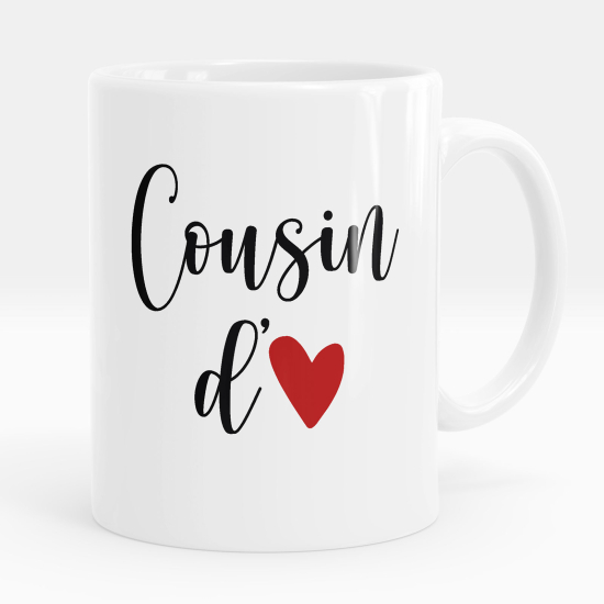 Mug - Tasse personnalisée - Cousin d'amour