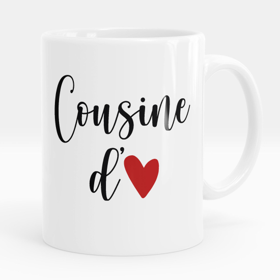 Mug - Tasse personnalisée - Cousine d'amour