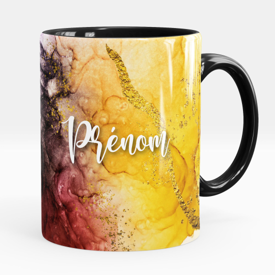 Mug - Tasse personnalisée - Effet marbré