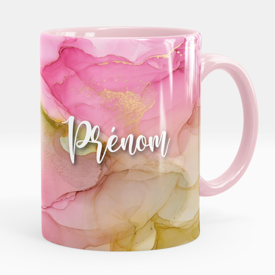 Mug - Tasse personnalisée - Effet marbré