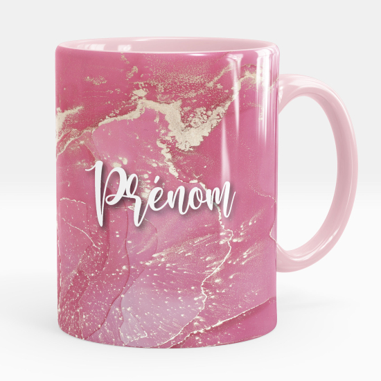 Mug - Tasse personnalisée - Effet marbré