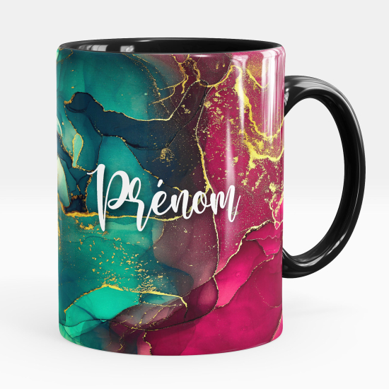 Mug - Tasse personnalisée - Effet marbré