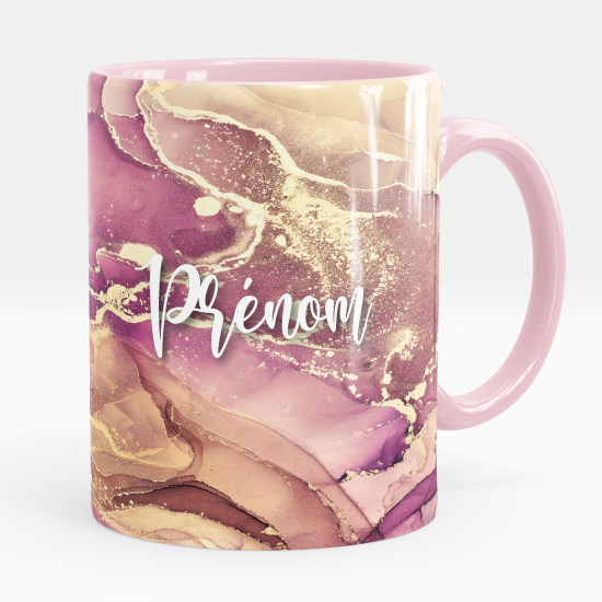 Mug - Tasse personnalisée - Effet marbré