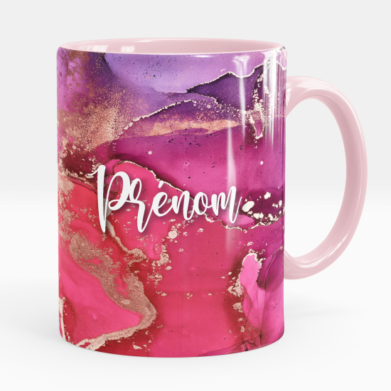 Mug - Tasse personnalisée - Effet marbré