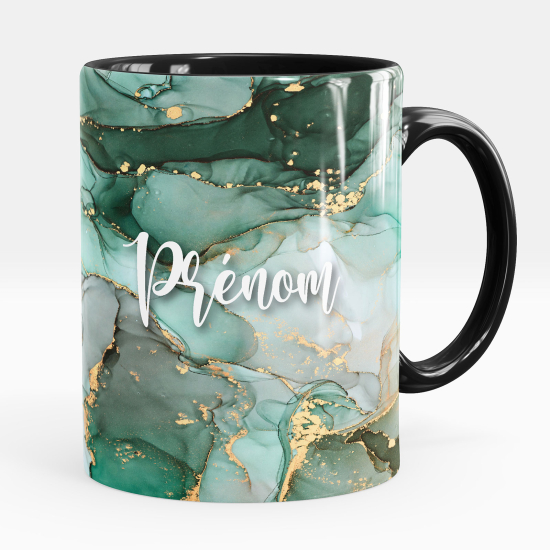 Mug - Tasse personnalisée - Effet marbré