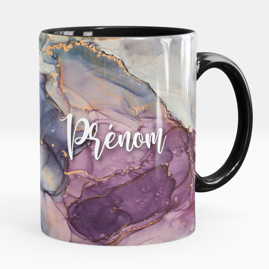 Mug - Tasse personnalisée - Effet marbré