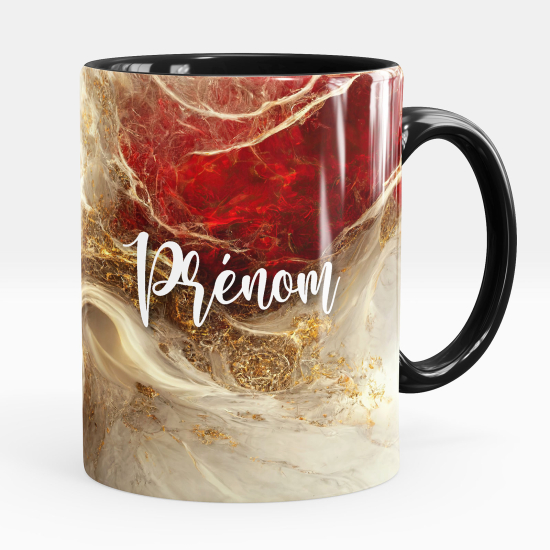 Mug - Tasse personnalisée - Effet marbré