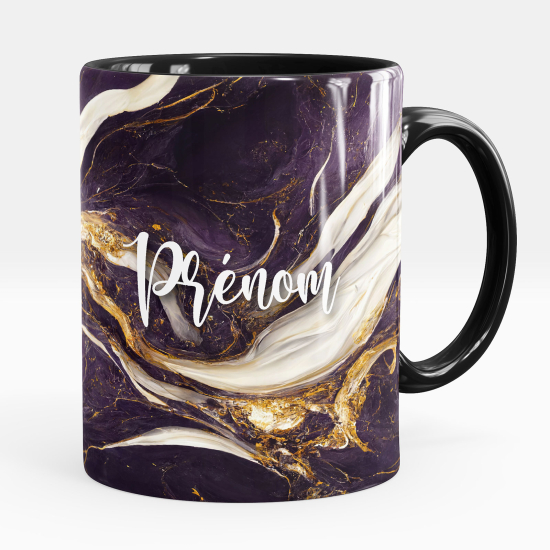 Mug - Tasse personnalisée - Effet marbré