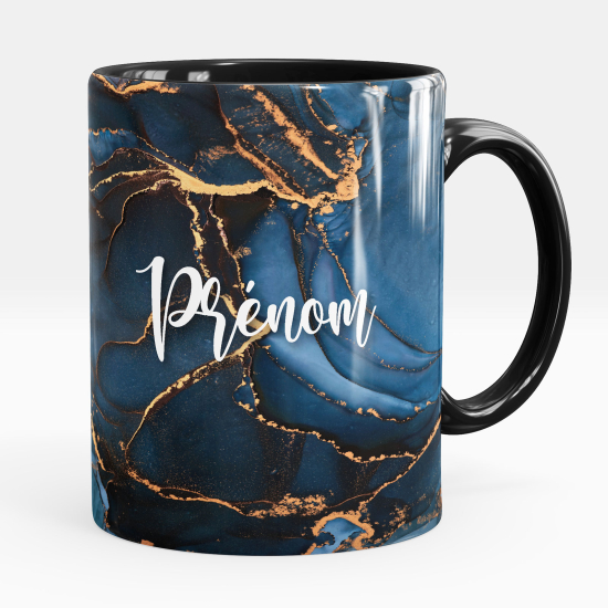 Mug - Tasse personnalisée - Effet marbré