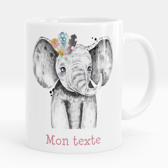 Mug - Tasse personnalisée - Éléphant