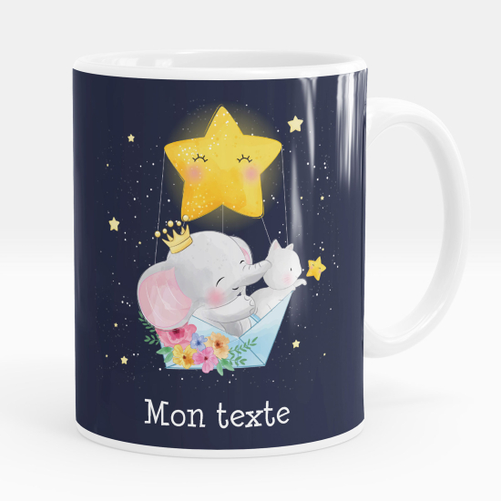 Mug - Tasse personnalisée - Éléphant étoile