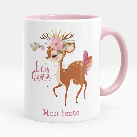 Mug - Tasse personnalisée - Faon be the queen