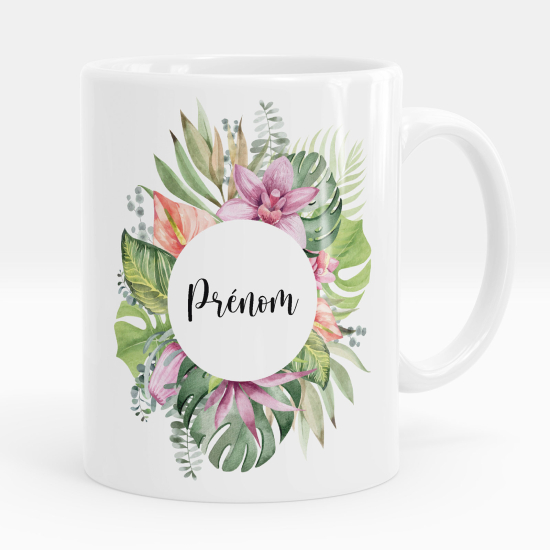 Mug - Tasse personnalisée - Fleurs