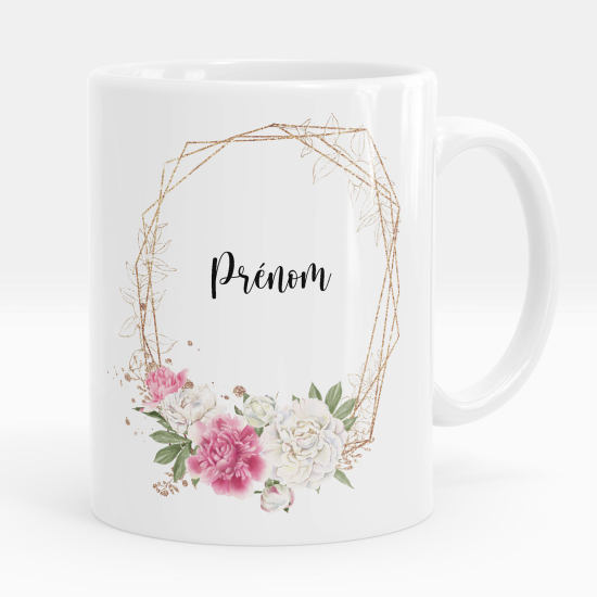 Mug - Tasse personnalisée - Fleurs