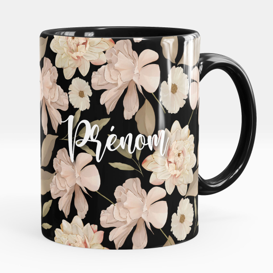 Mug - Tasse personnalisée - Fleurs