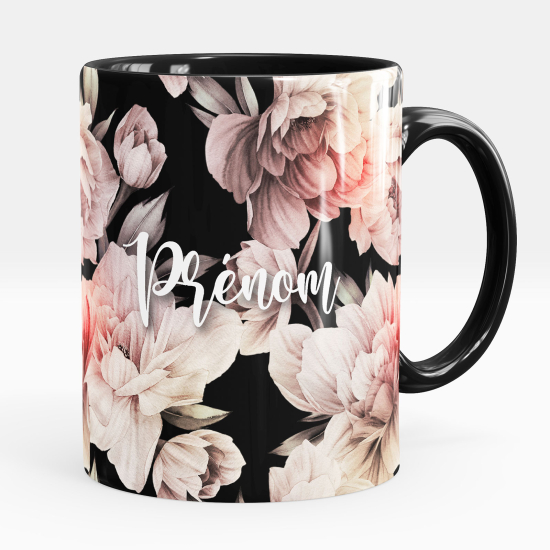 Mug - Tasse personnalisée - Fleurs