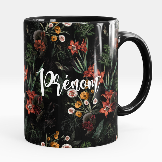 Mug - Tasse personnalisée - Fleurs