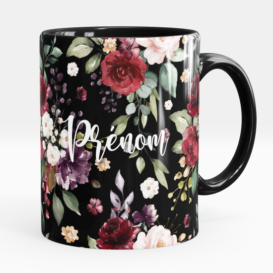 Mug - Tasse personnalisée - Fleurs