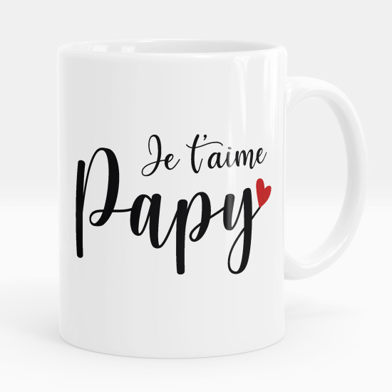 Mug - Tasse personnalisée - Je t'aime papy