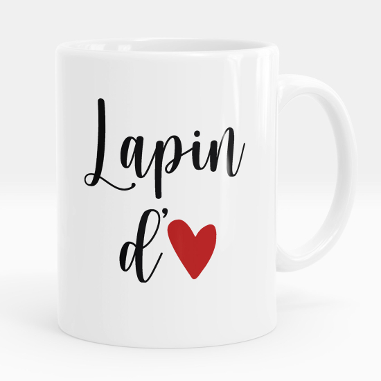 Mug - Tasse personnalisée - Lapin d'amour