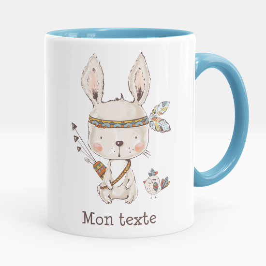 Mug - Tasse personnalisée - Lapin indien