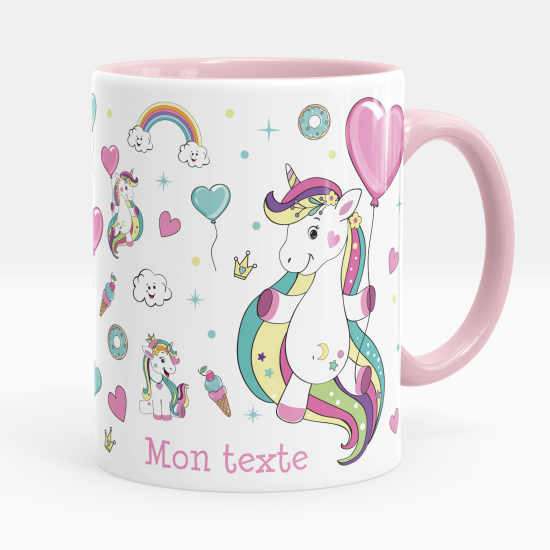 Mug - Tasse personnalisée - Licornes