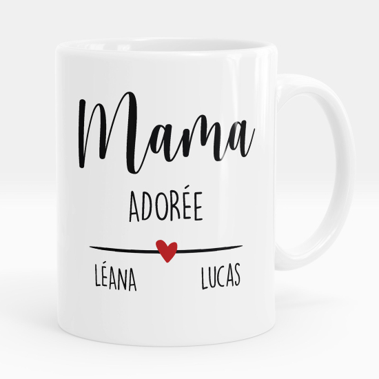 Mug - Tasse personnalisée - Mama adorée