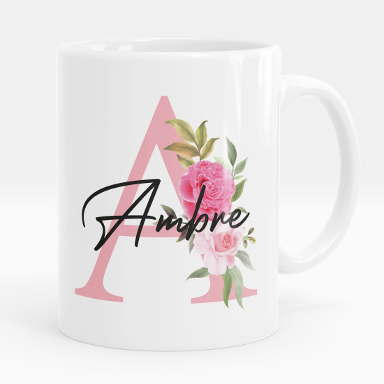 Mug - Tasse personnalisée Monogramme - Lettre A