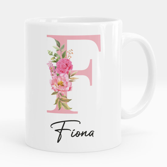 Mug - Tasse personnalisée Monogramme - Lettre F