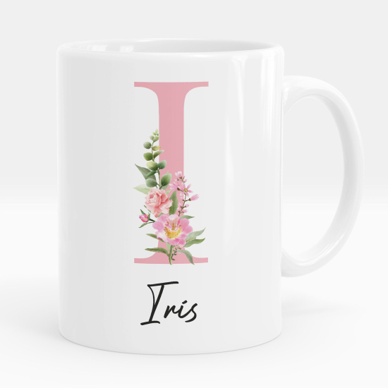 Mug - Tasse personnalisée Monogramme - Lettre I