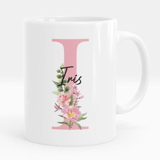 Mug - Tasse personnalisée Monogramme - Lettre I