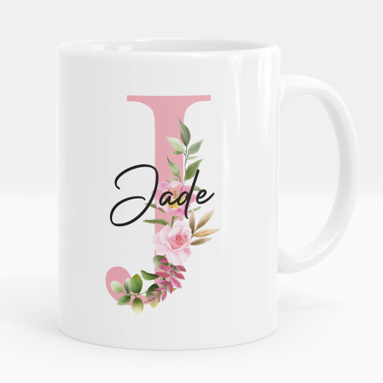 Mug - Tasse personnalisée Monogramme - Lettre J