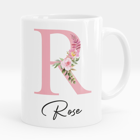 Mug - Tasse personnalisée Monogramme - Lettre R