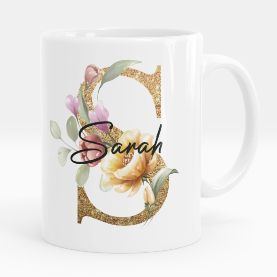 Mug - Tasse personnalisée Monogramme - Lettre S