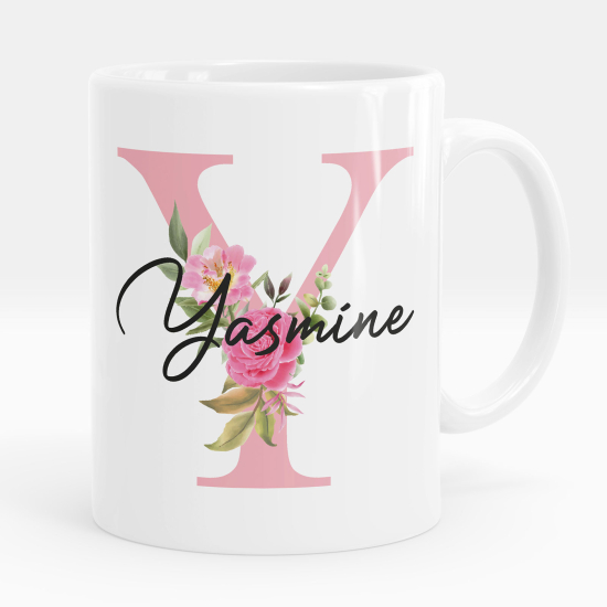 Mug - Tasse personnalisée Monogramme - Lettre Y