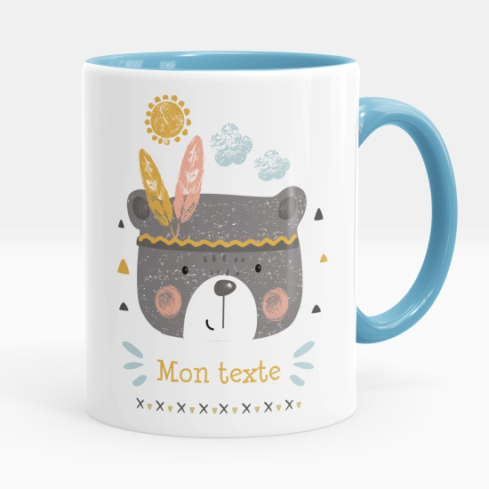 Mug - Tasse personnalisée - Ourson indien