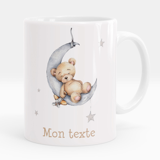 Mug - Tasse personnalisée - Ourson lune