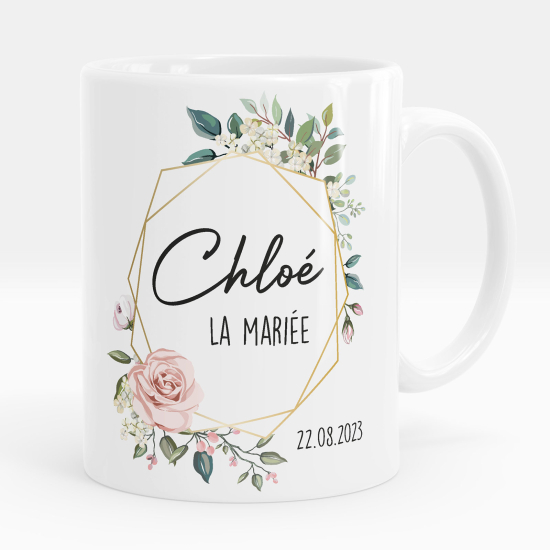 Mug - Tasse personnalisée - Prénom La mariée