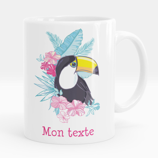 Mug - Tasse personnalisée - Toucan tropical