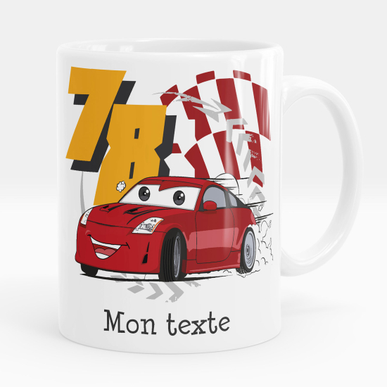 Mug - Tasse personnalisée - Voiture de course