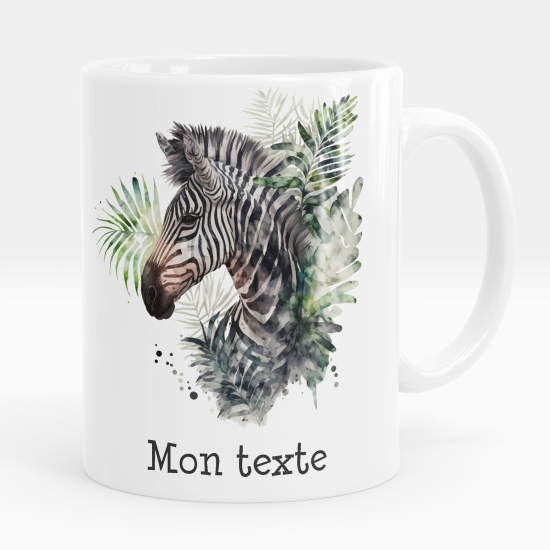 Mug - Tasse personnalisée - Zèbre